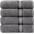 LANE LINEN 100% Cotton Oversized Bath Sheets 4-Pack - Plush Hotel Feel