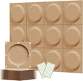 Acoustical 3D Wall Panels 12 Pack - Decorative Sound Absorbing Art