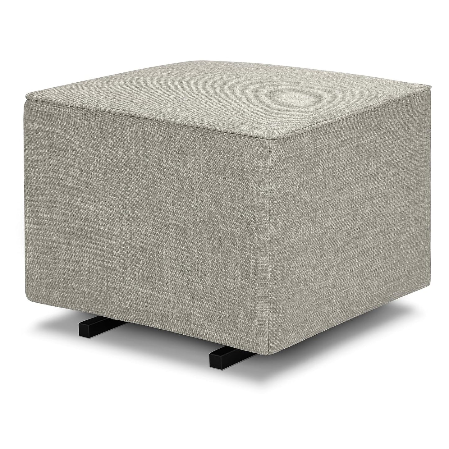 DaVinci Universal Gliding Ottoman in Performance Grey Linen