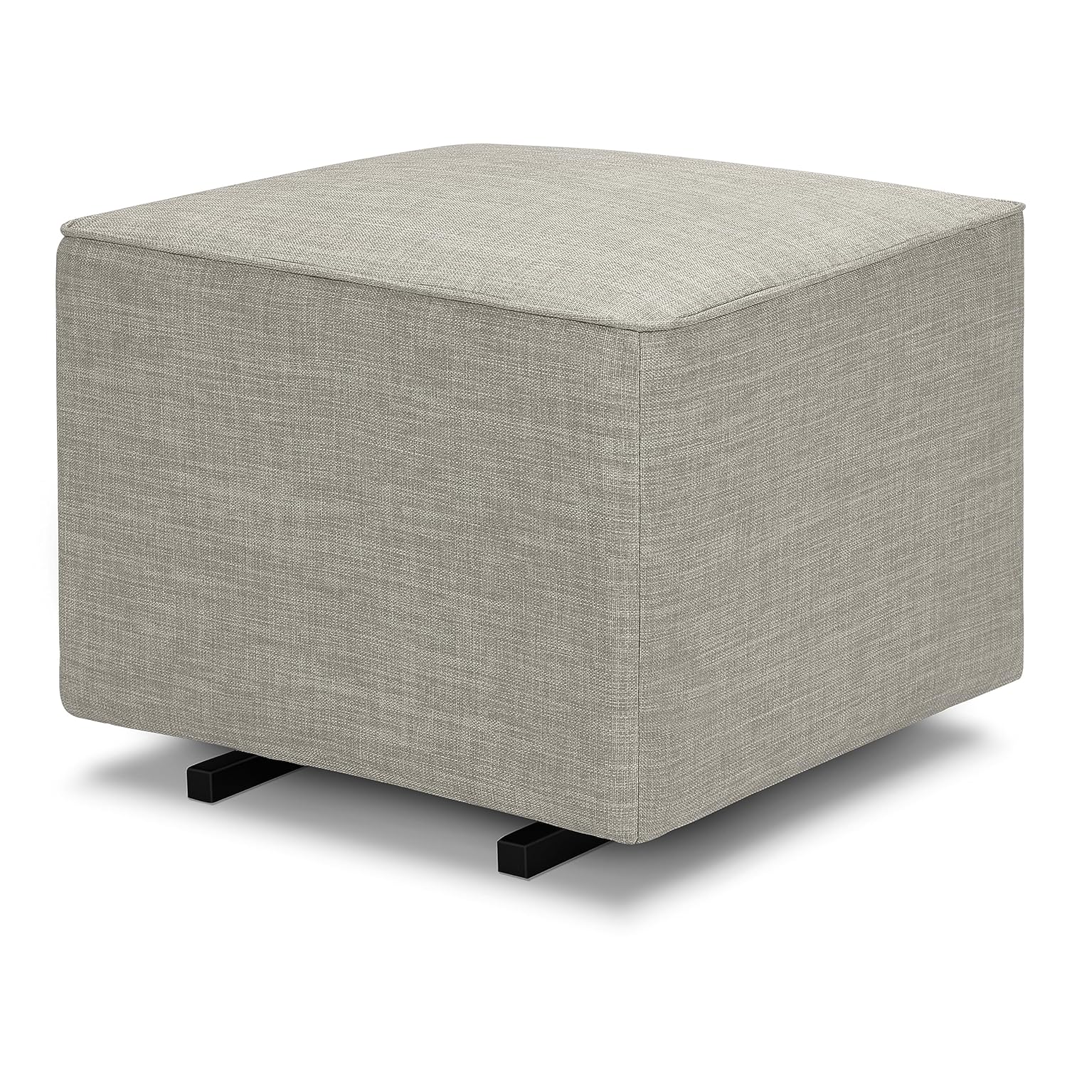 DaVinci Universal Gliding Ottoman in Performance Grey Linen