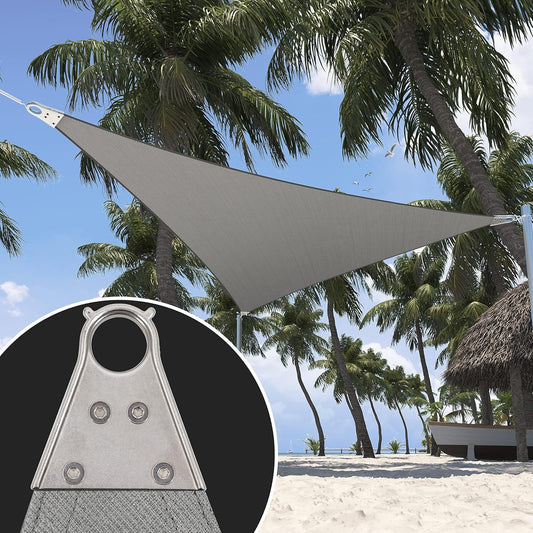 Heavy Duty Triangle Shade Sail 19ft x 28ft for UV Protection