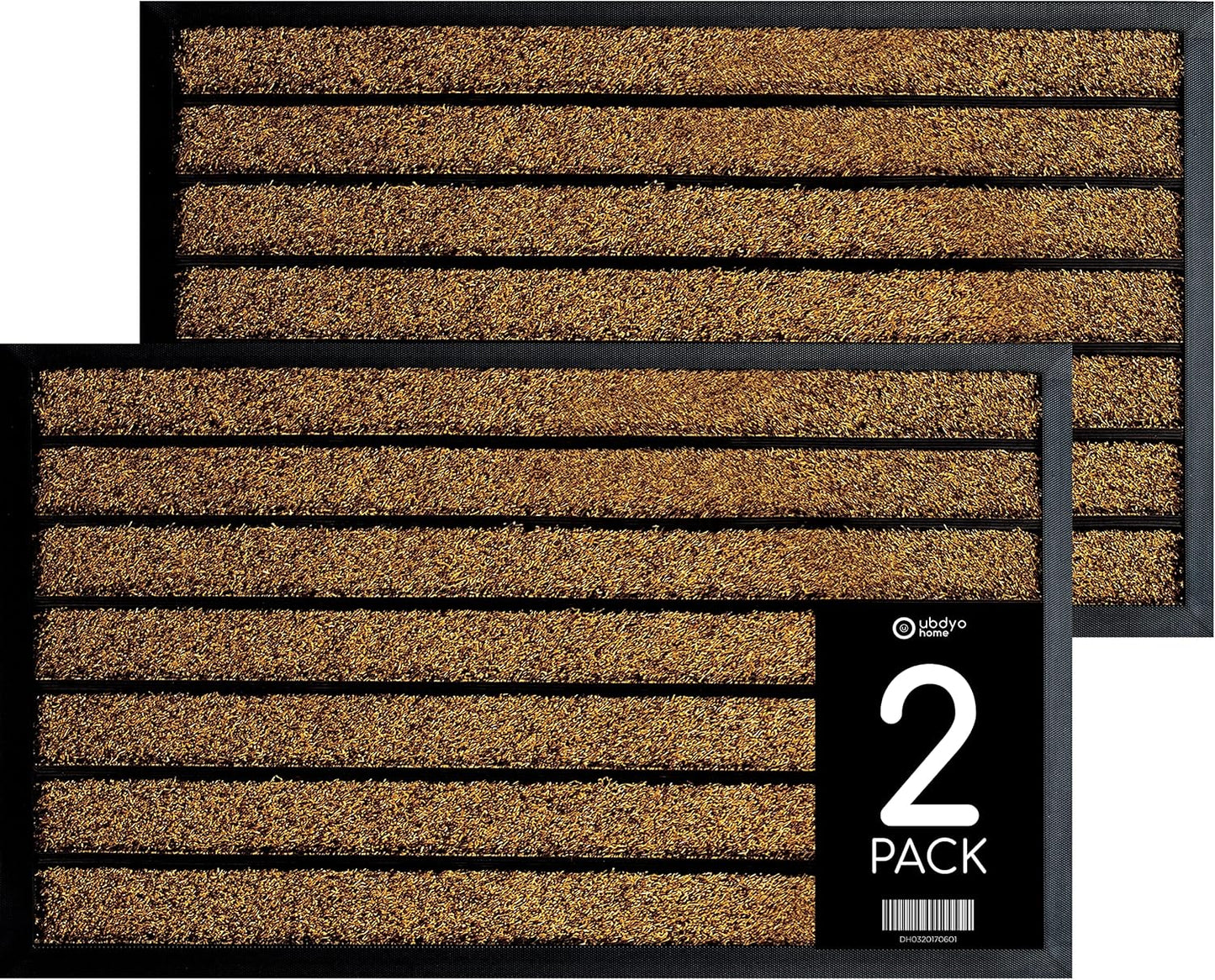 Extra Durable Outdoor Door Mats - 2 Pack for Muddy Shoes