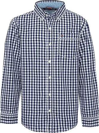 Tommy Hilfiger Boys' Long Sleeve Woven Button-Down Shirt Review