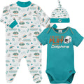 NFL Baby Boys' 3-Piece Bodysuit, Footie & Cap Set - Team Ready
