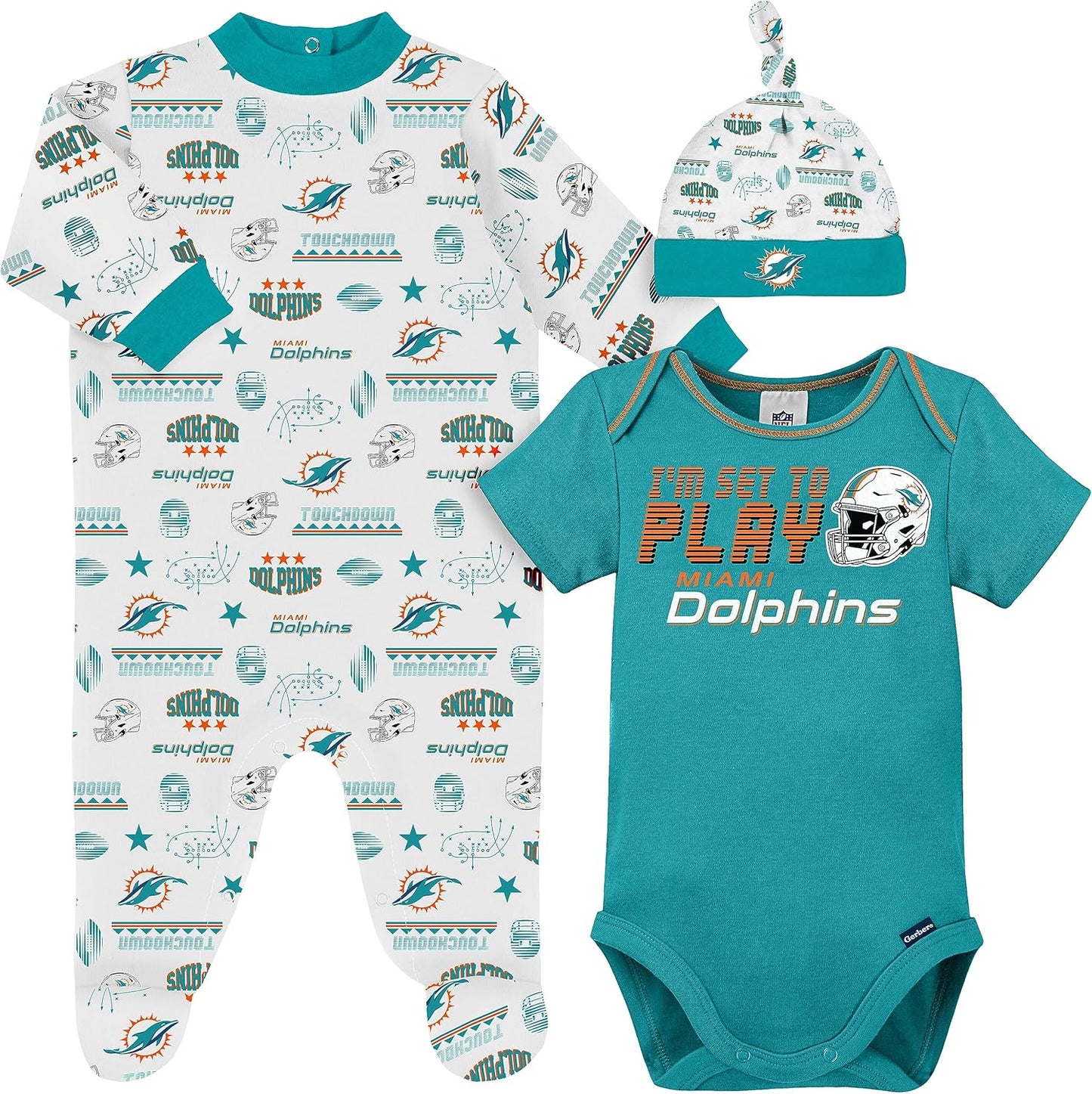 NFL Baby Boys' Bodysuit and Sleep 'n Play Set for Fans