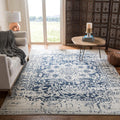 SAFAVIEH Madison X-Large Area Rug 12ft x 15ft - Durable Cream & Navy