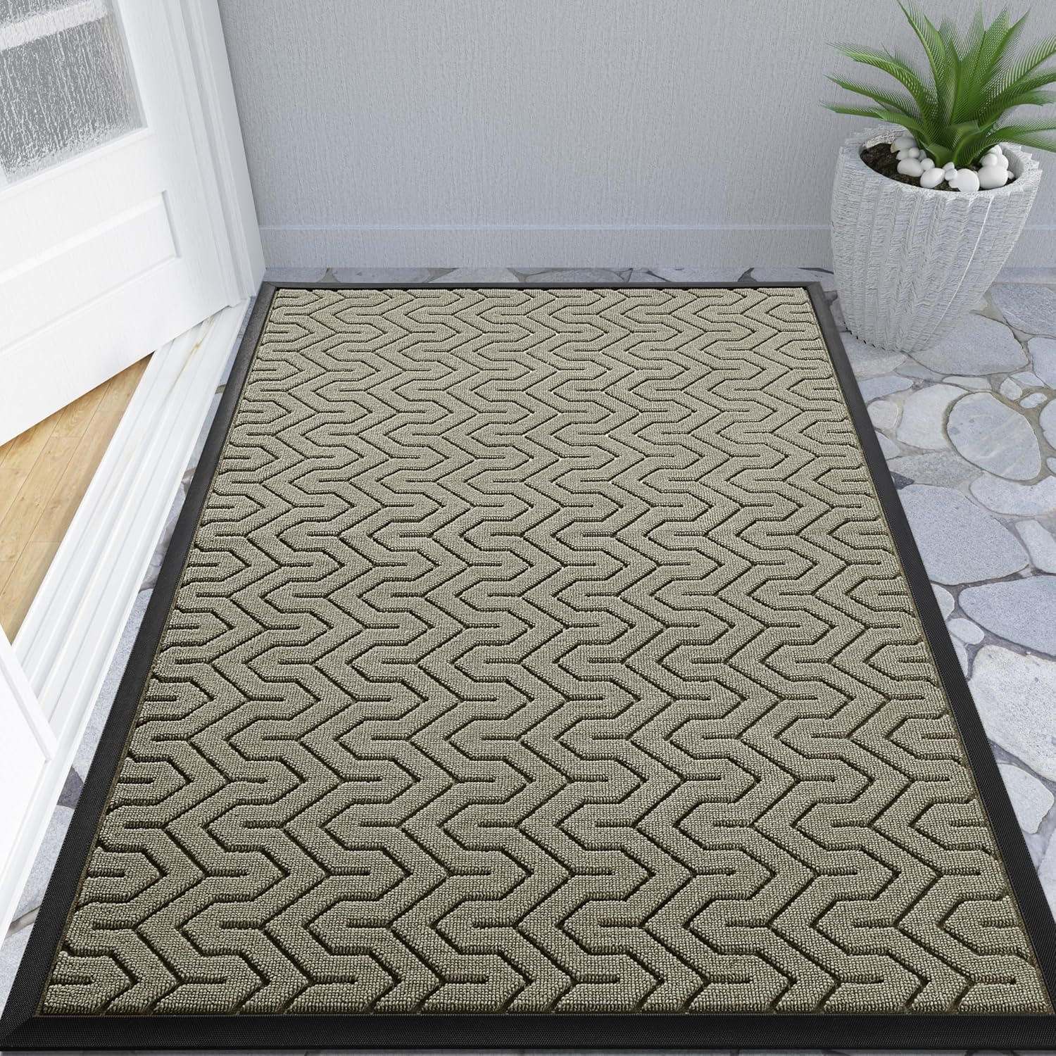 Yimobra Large Door Mat Outside Entrance Waterproof Non Slip