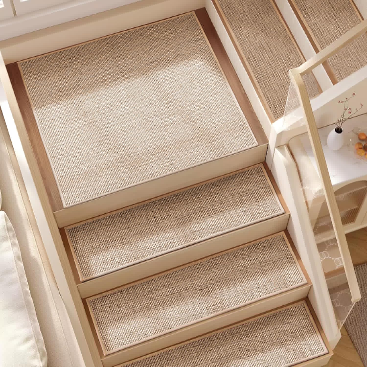 Non Slip Stair Treads and Landing Carpet for Safe Steps