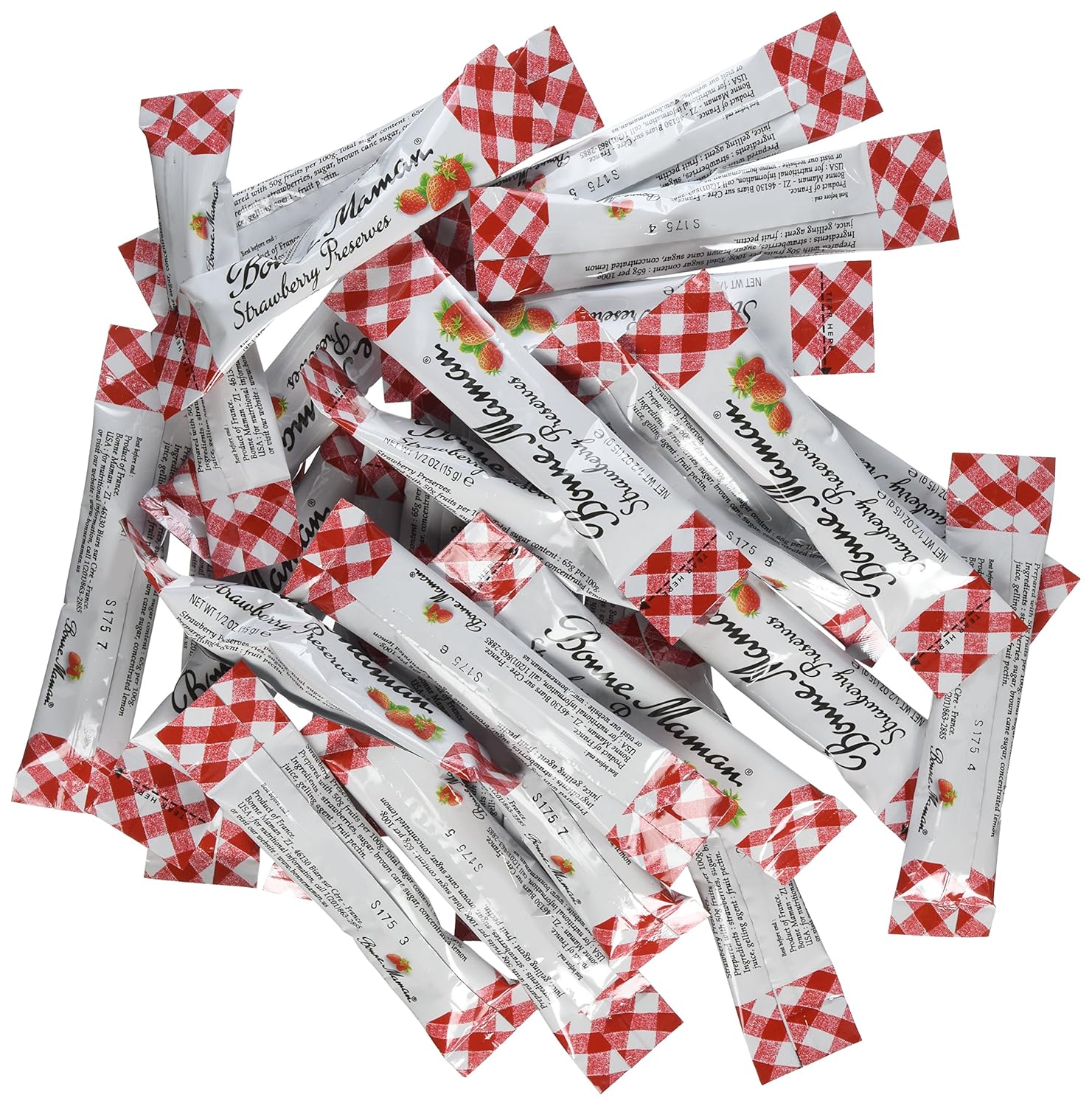 Bonne Maman Strawberry Preserve Packets - Perfect for Breakfast