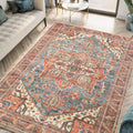 9x12 Rug Machine Washable Area Rug - Vintage Low Pile, Non-Slip Keen