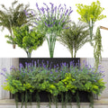 PARTY JOY 17 Bunches Fake Plants Outdoor - Durable Faux Greenery