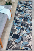 Rugshop Modern Large Floral Non-Slip Area Rug Runner 2 ft x 7 ft