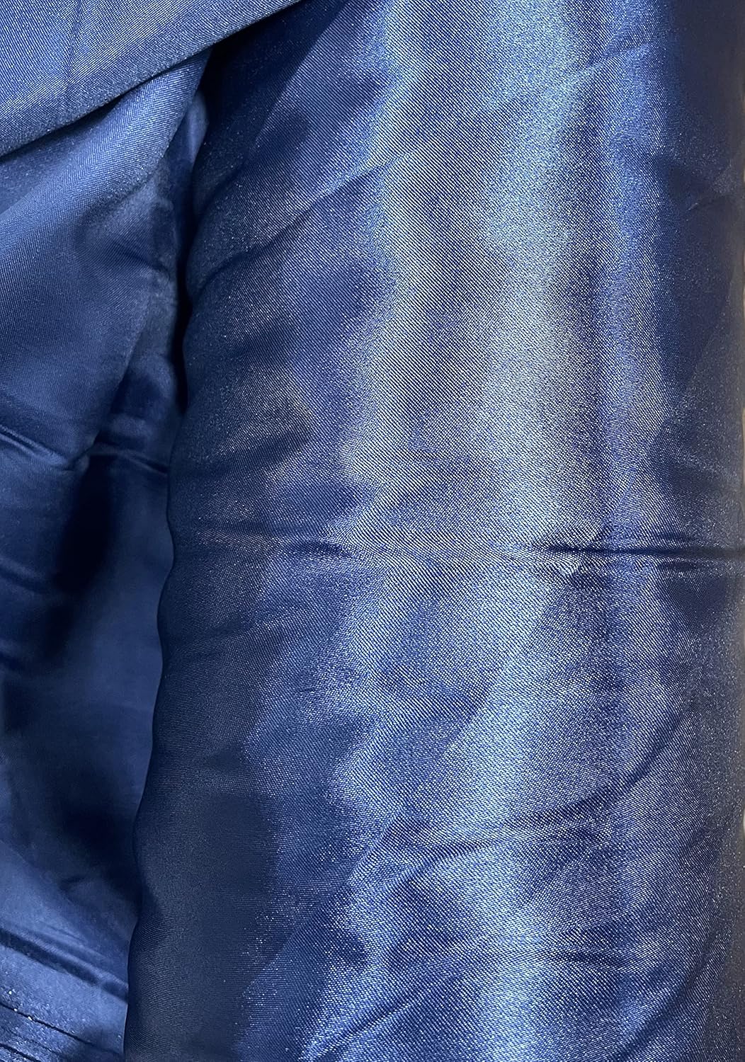 Premium Bridal Wedding Satin Charmeuse Fabric 60ft' Wide Navy Blue