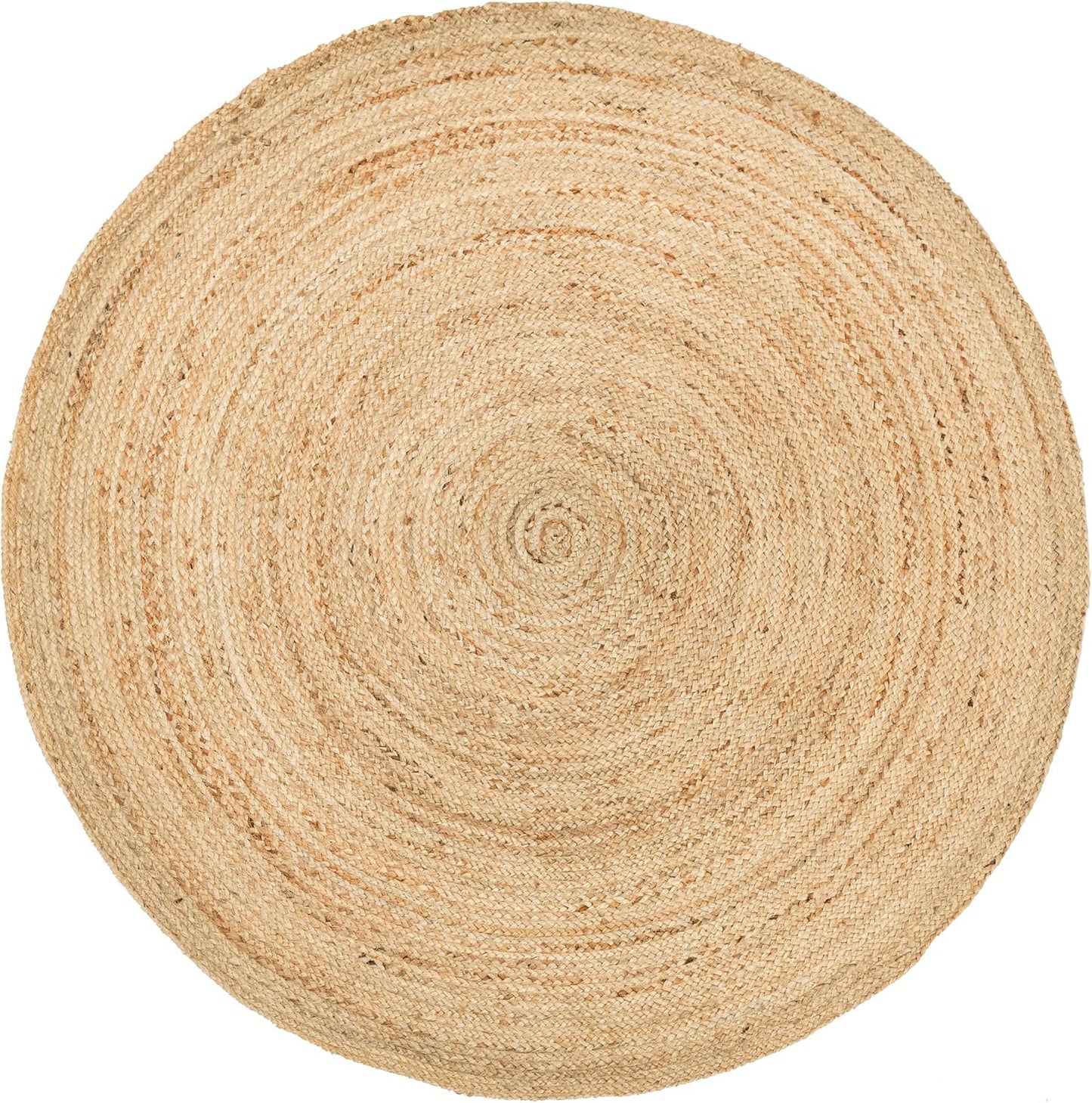 Handwoven Jute Area Rug - Eco-Friendly Boho Farmhouse Design
