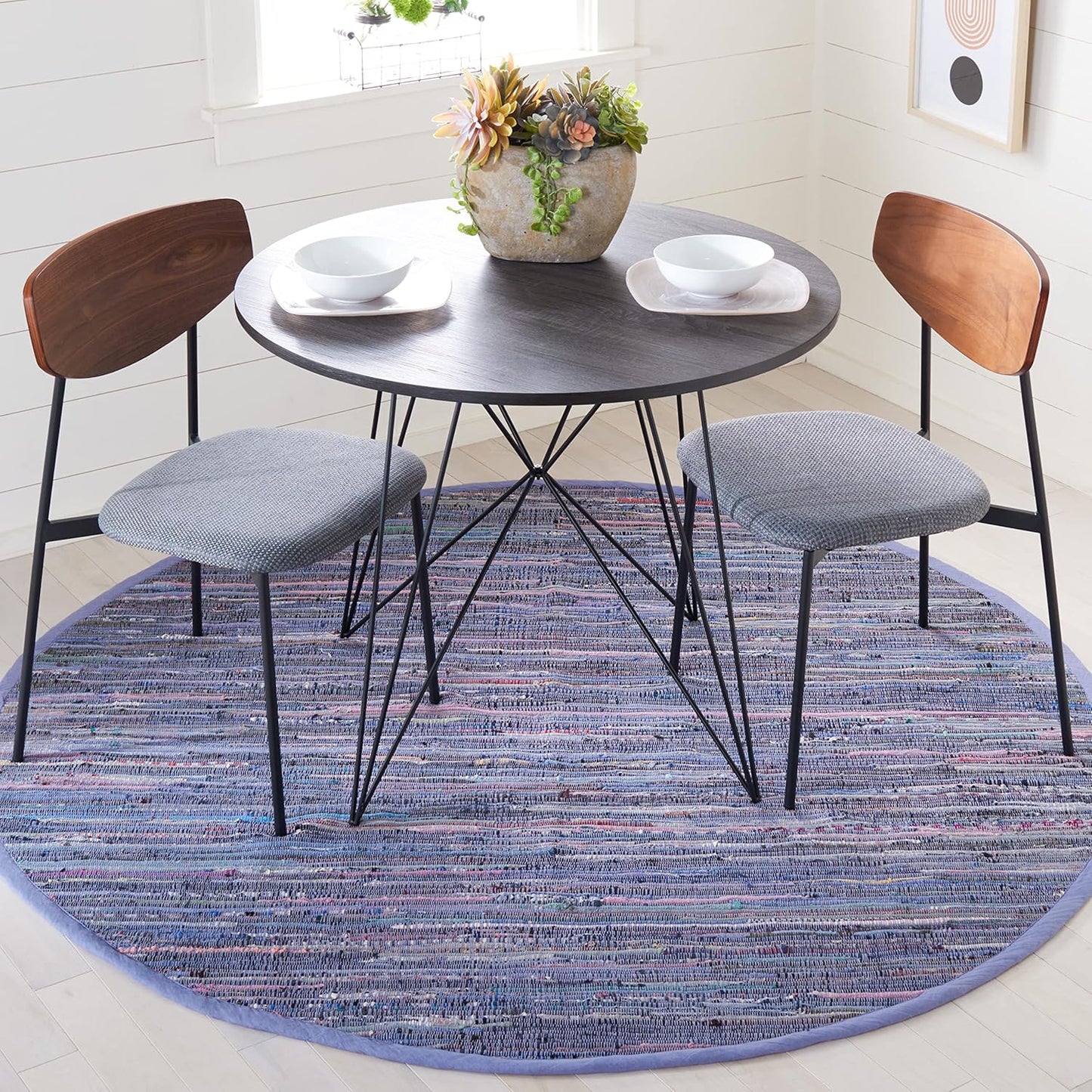 SAFAVIEH Rag Rug Collection - Handmade Boho Stripe Area Rug