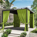 Gazebo Universal Replacement Privacy Curtain for 10ft 12in Gazebo