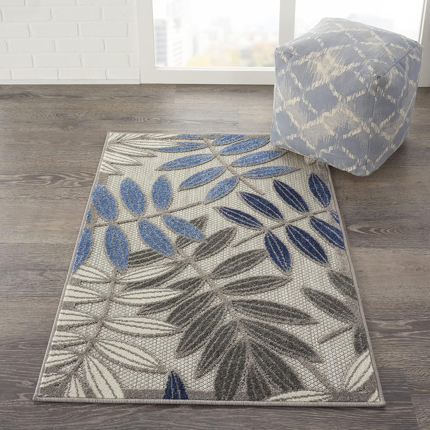 Nourison Home Aloha Gray/Blue Outdoor Indoor/Outdoor Rug Review