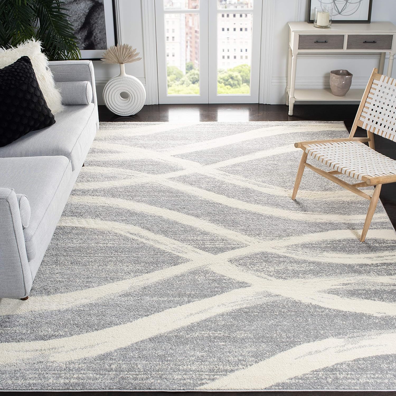 SAFAVIEH Adirondack Collection Area Rug - Modern Wave Design