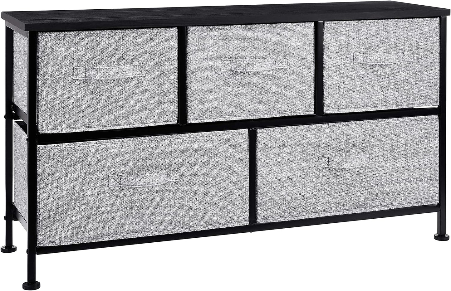 Extra Wide Fabric 5-Drawer Storage Organizer for Closets