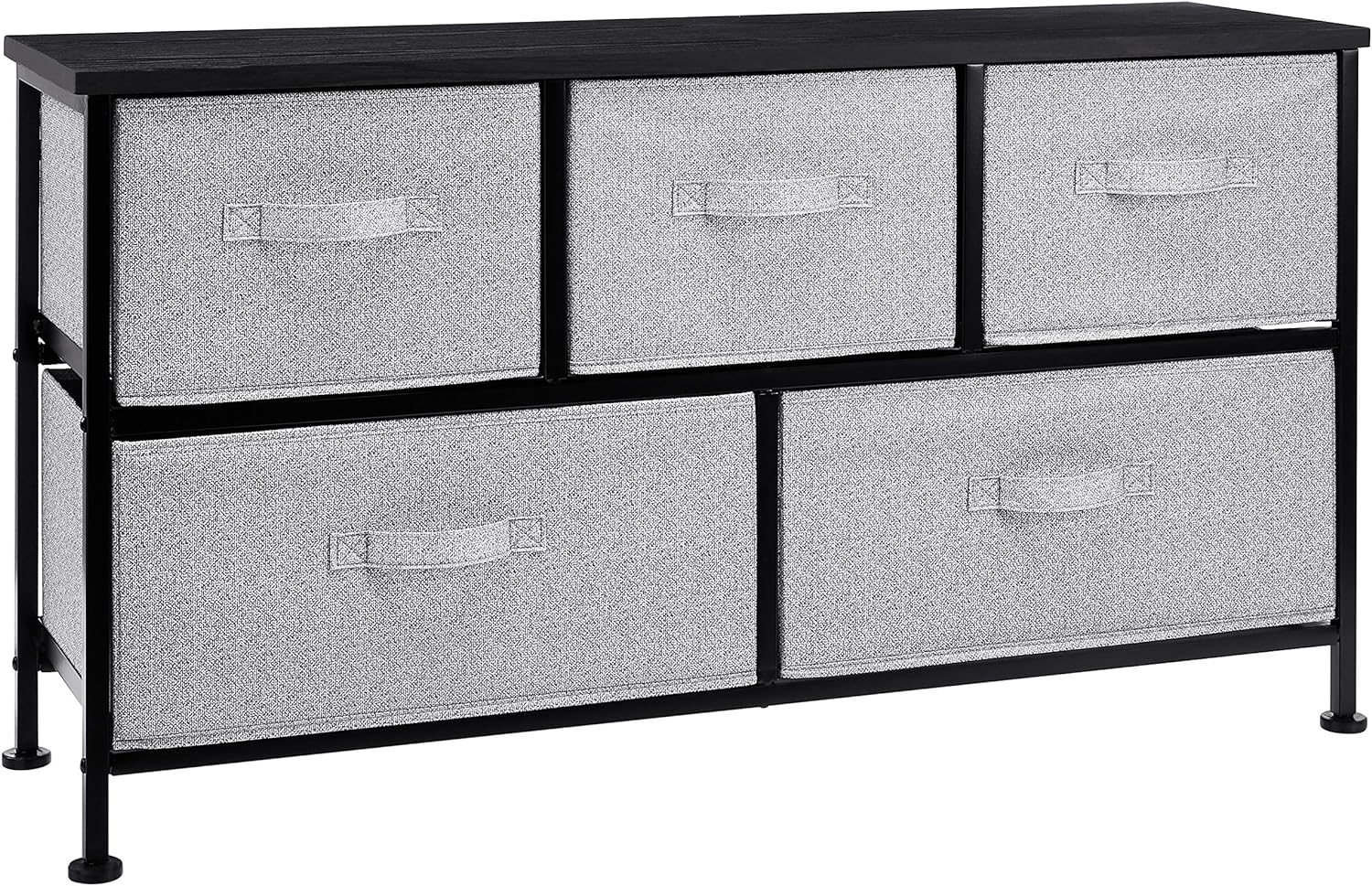 Extra Wide Fabric 5-Drawer Storage Organizer for Closets