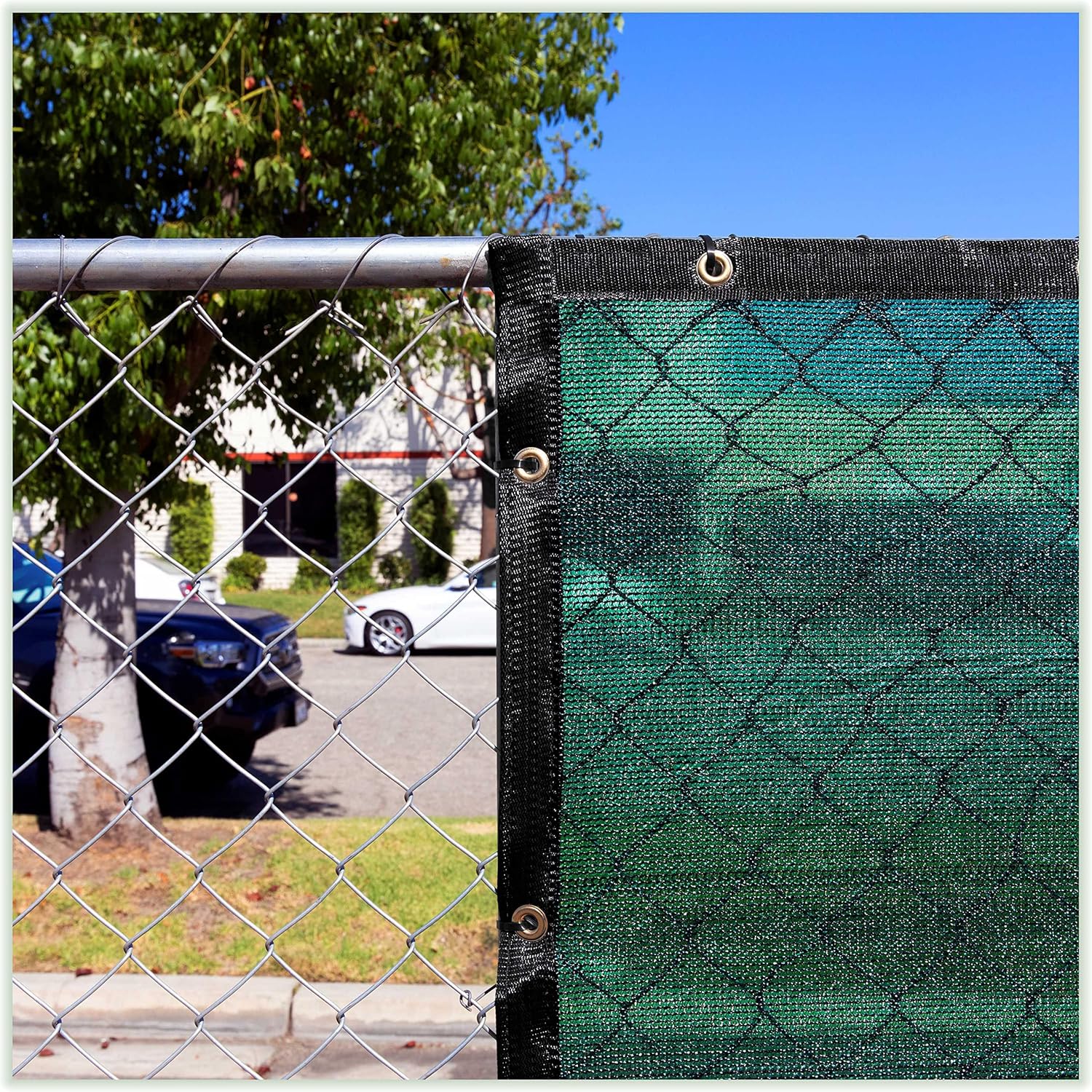 ColourTree 6ft x 21ft Green Shade Cloth - 90% Sunblock Tarp