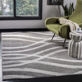 SAFAVIEH Adirondack 6 ft x 9 ft Area Rug - Durable Charcoal & Ivory
