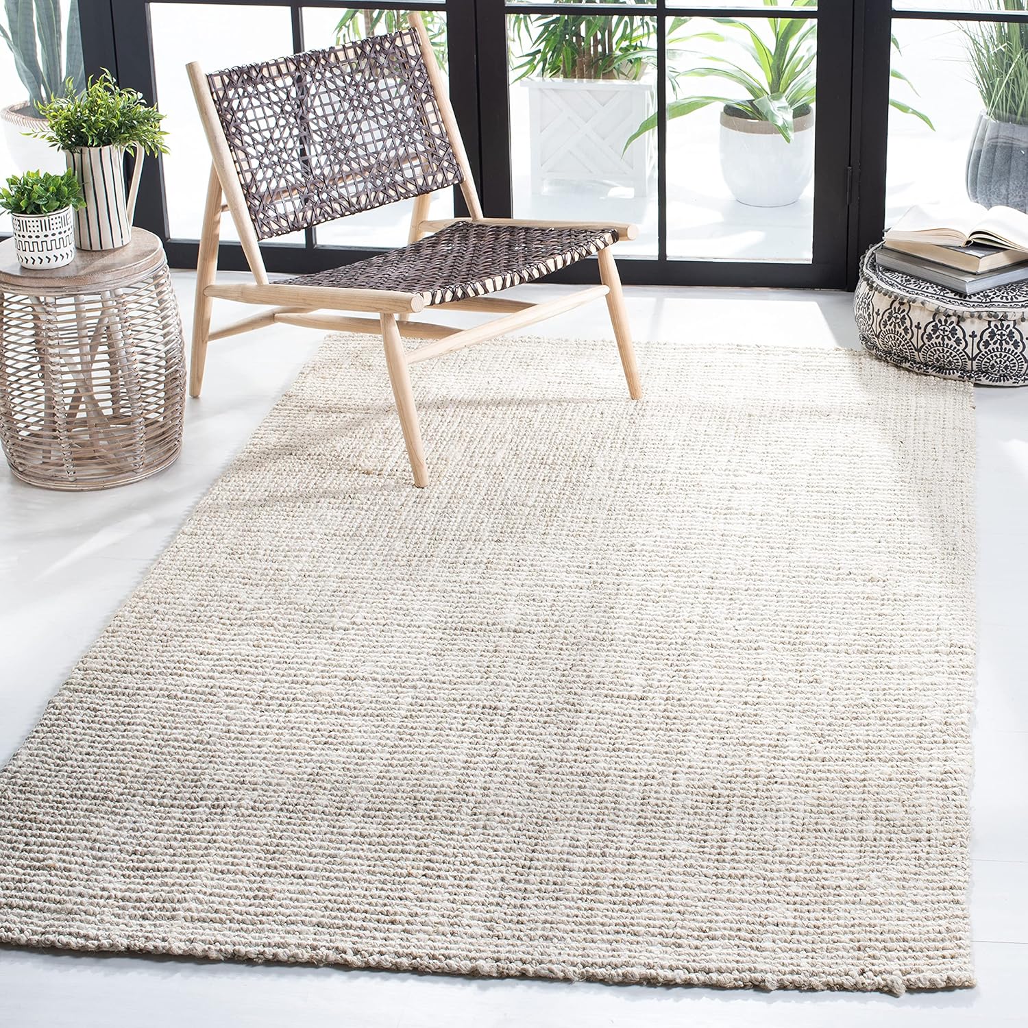 Handmade Jute Area Rug 9x12 - Natural Fiber Collection