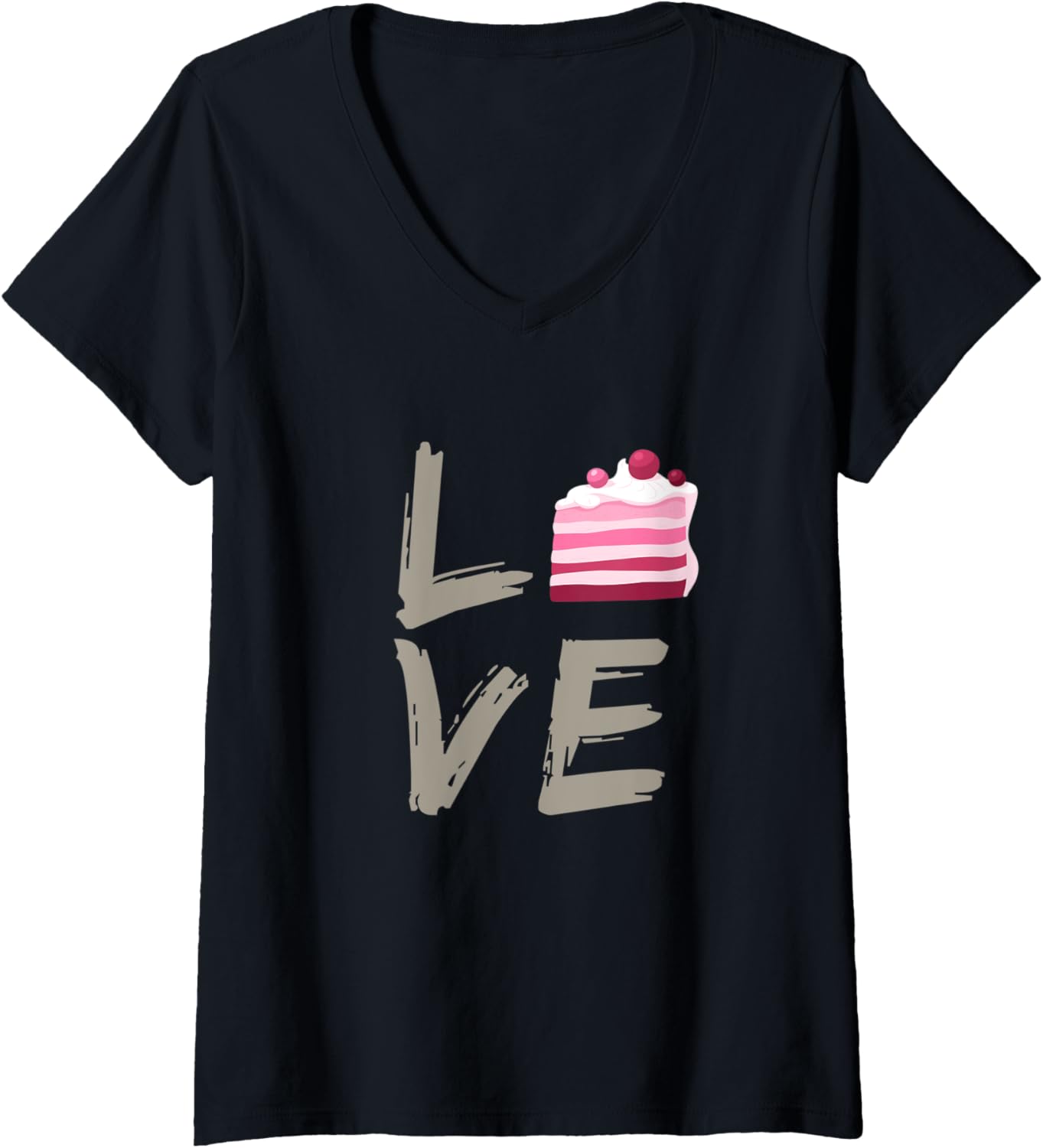 Cute Cake Lover V-Neck Tee