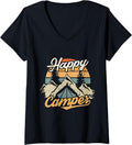 Happy Camper V-Neck Tee - Outdoor Bliss!
