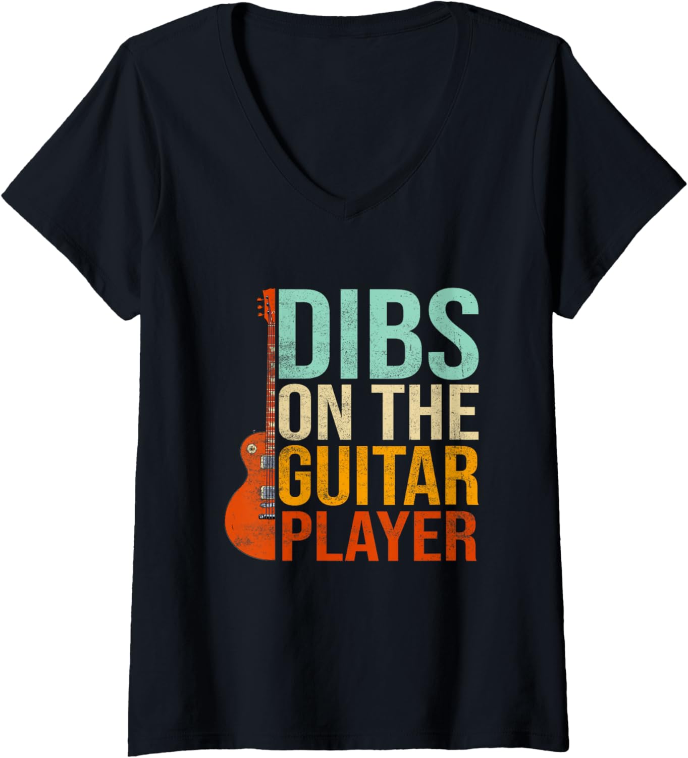 Dibs On Guitarist V-Neck Tee