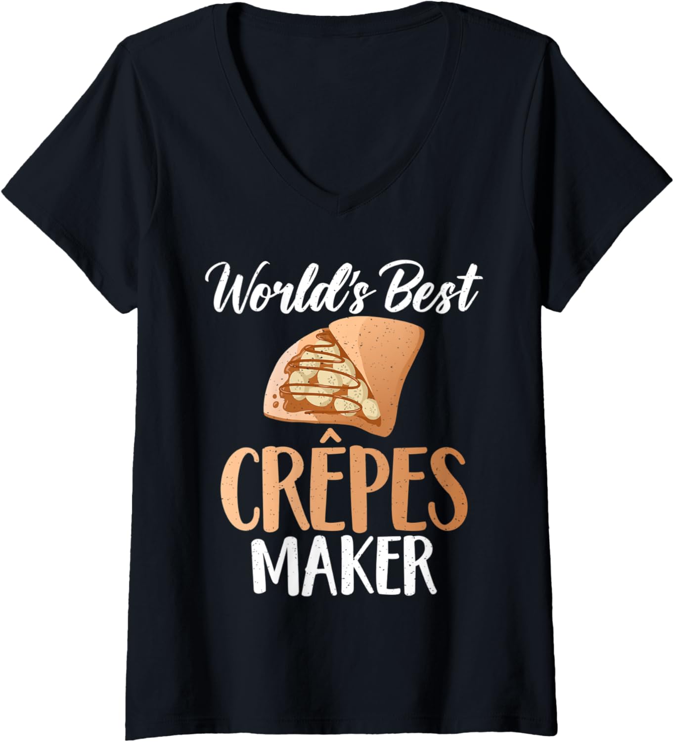 Crepes Enthusiast V-Neck Tee