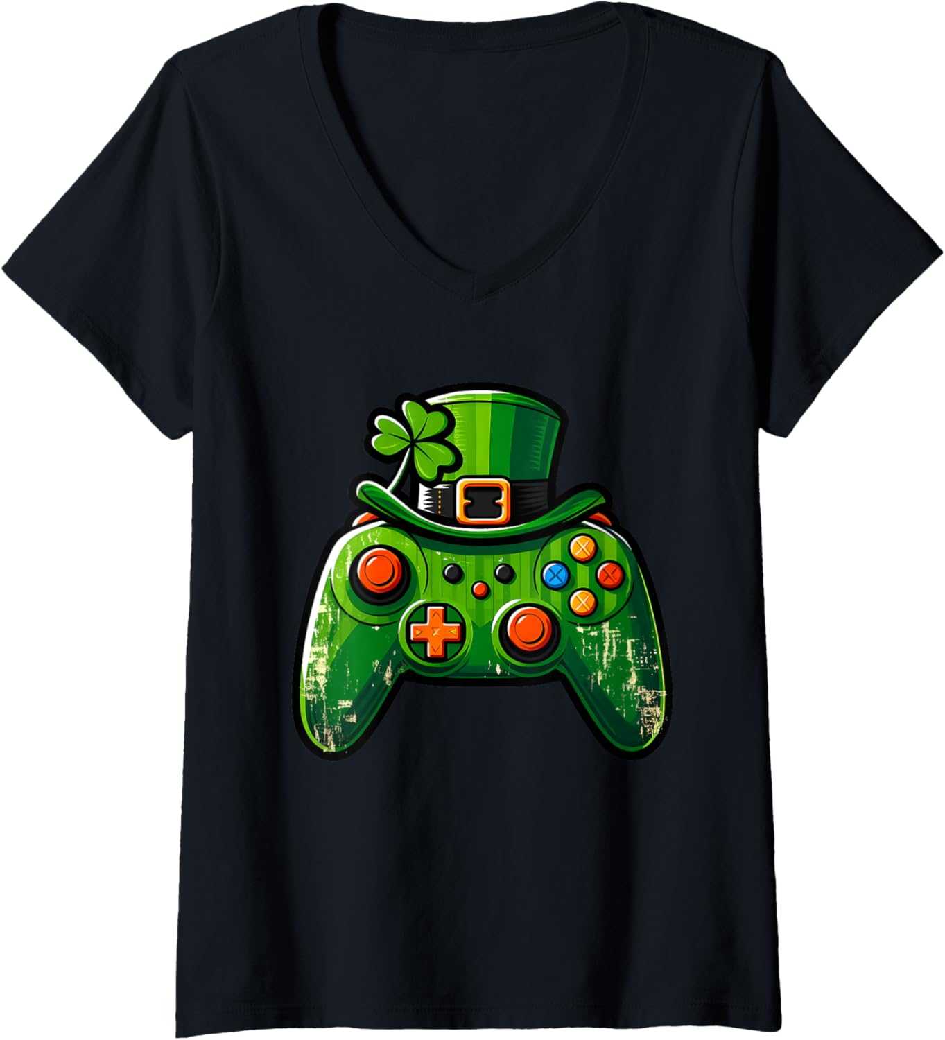 Lucky Gamers V-Neck Tee 