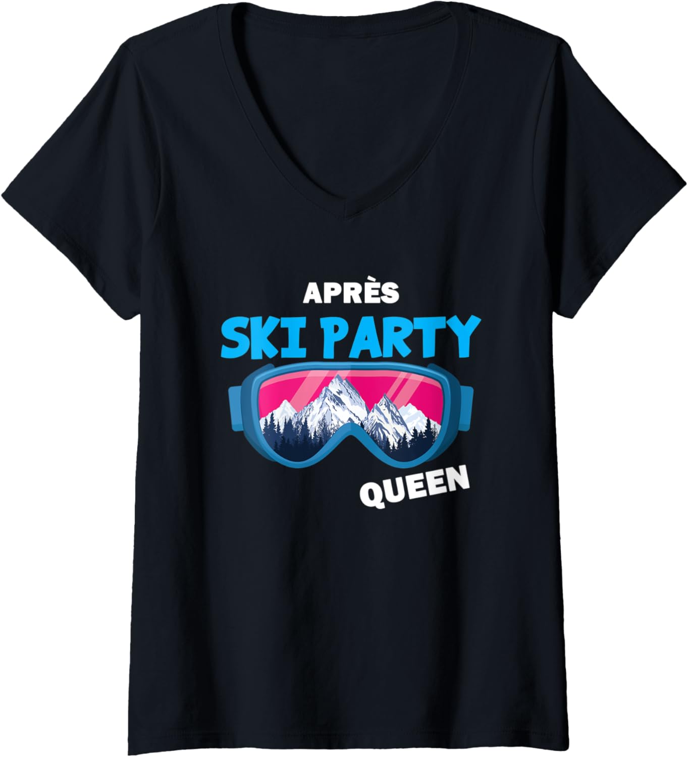 Colorado Skiing Queen V-Neck Tee