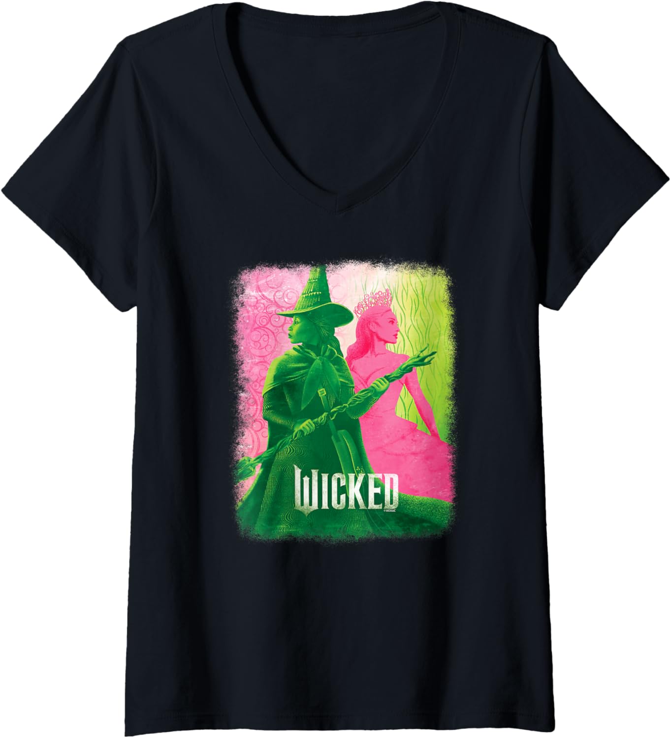 Womens Wicked V-Neck Tee: Embrace Dual Sides