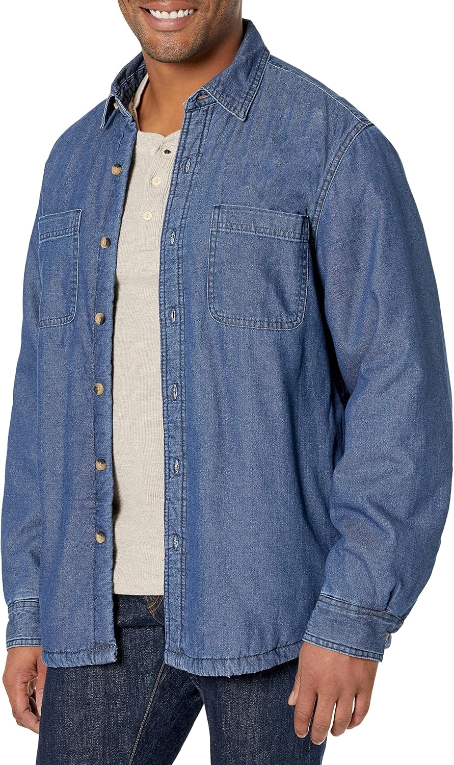 Wrangler Authentics Men's Long Sleeve Sherpa Lined Shirt Jacket Review