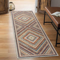 Machine Washable Runner Rug 2x12 - Non-Slip Low Pile Vintage Runner