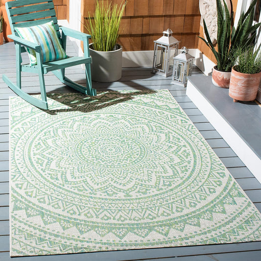 SAFAVIEH Courtyard Collection Indoor Outdoor Area Rug for Home