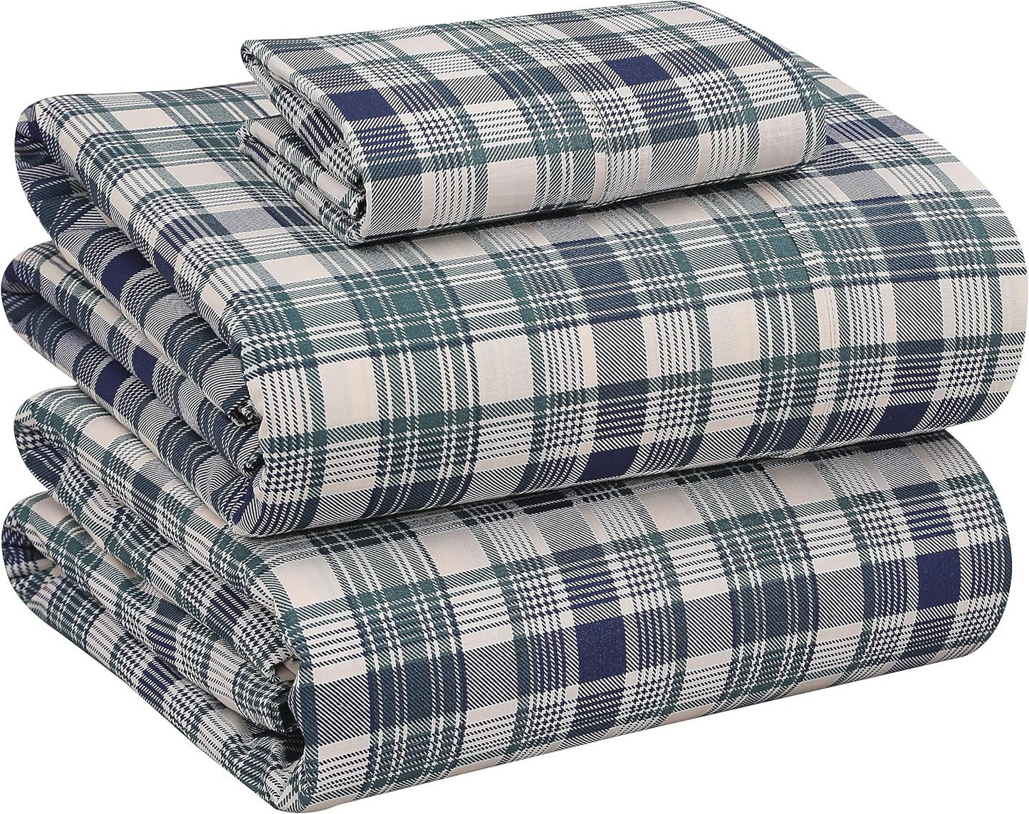 100% Cotton Twin Sheets Set by RUVANTI - Soft & Breathable