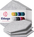 Acoustic Panels 12-Pack Hexagon Soundproof Wall Panels - Smoky White