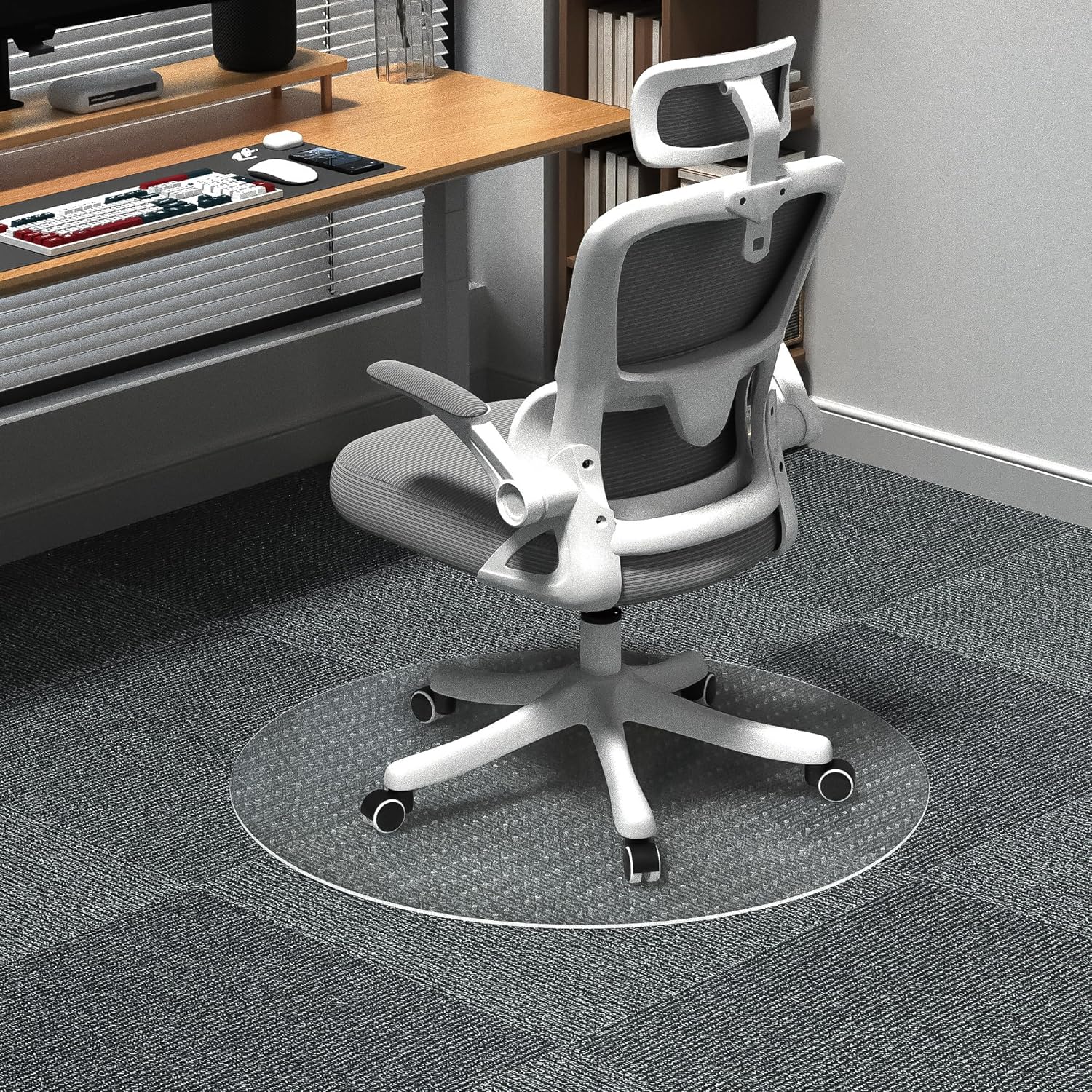 Non-Slip Office Chair Mat for Carpet, 35 x 35Inches Clear