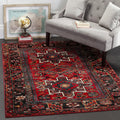 Vintage Hamadan 4 ft x 6 ft Accent Rug - Durable, Non-Shedding