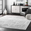 nuLOOM Arlena Vintage Traditional Area Rug 12x15 - Durable Grey