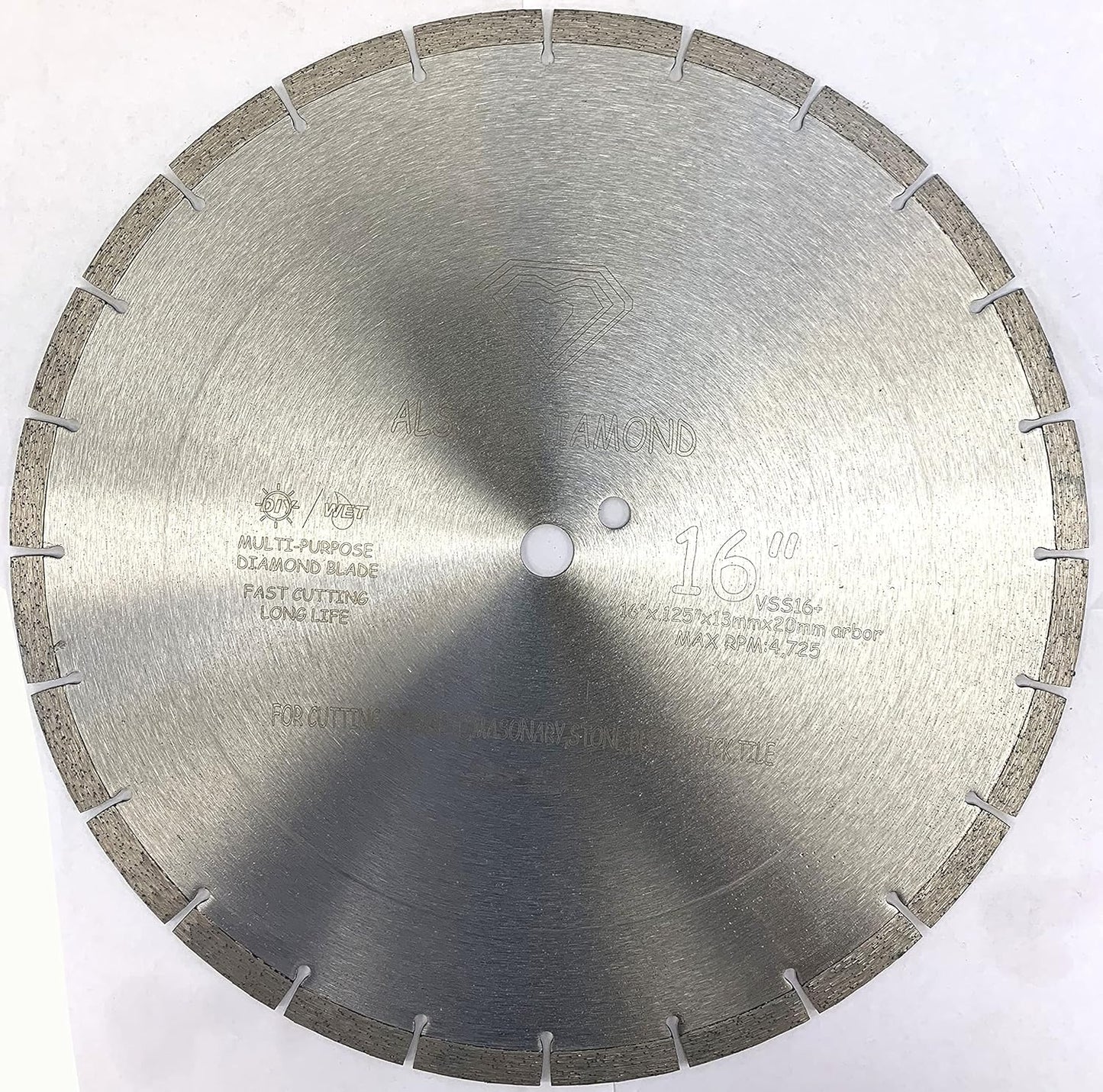 ADLSS 16 inch 20mm Arbor Diamond Blade for Concrete Cutting