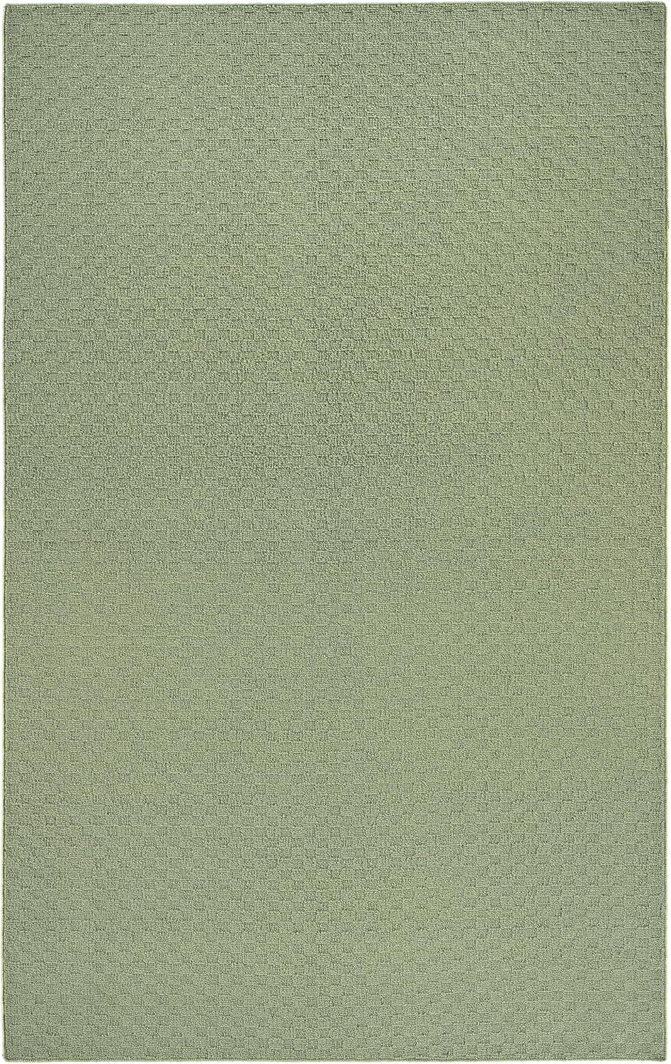 Garland Rug Town Square Sage Green 8ft x 10ft Non Slip Area Rug