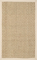 Natural Fiber Basketweave Rug 2ft 6in x 4ft - Seagrass Texture