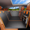 Dog Car Seat Cover for Back Seat - Hard Bottom Extender Supports