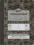 Pacon Dual Ruled Composition Book, Wide/Legal Rule 9.75 x 7.5 - Smart