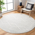 SAFAVIEH Tulum 5 ft Round Area Rug - Durable Moroccan Boho