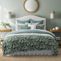 Laura Ashley Queen Comforter Set Cotton Reversible Bedding - Bramble