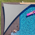 Right Triangle 16ft x 16ft x 22.6ft Grey Sun Shade Sail - Heavy Duty